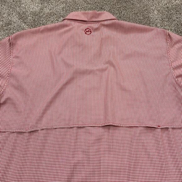 Magellan Outdoors Fish Gear shirt 2XL Red Check Fishing Beach Relaxed Fit XXL - Picture 11 of 16